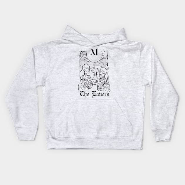 The Lovers (w) Kids Hoodie by tokyorosetattoo